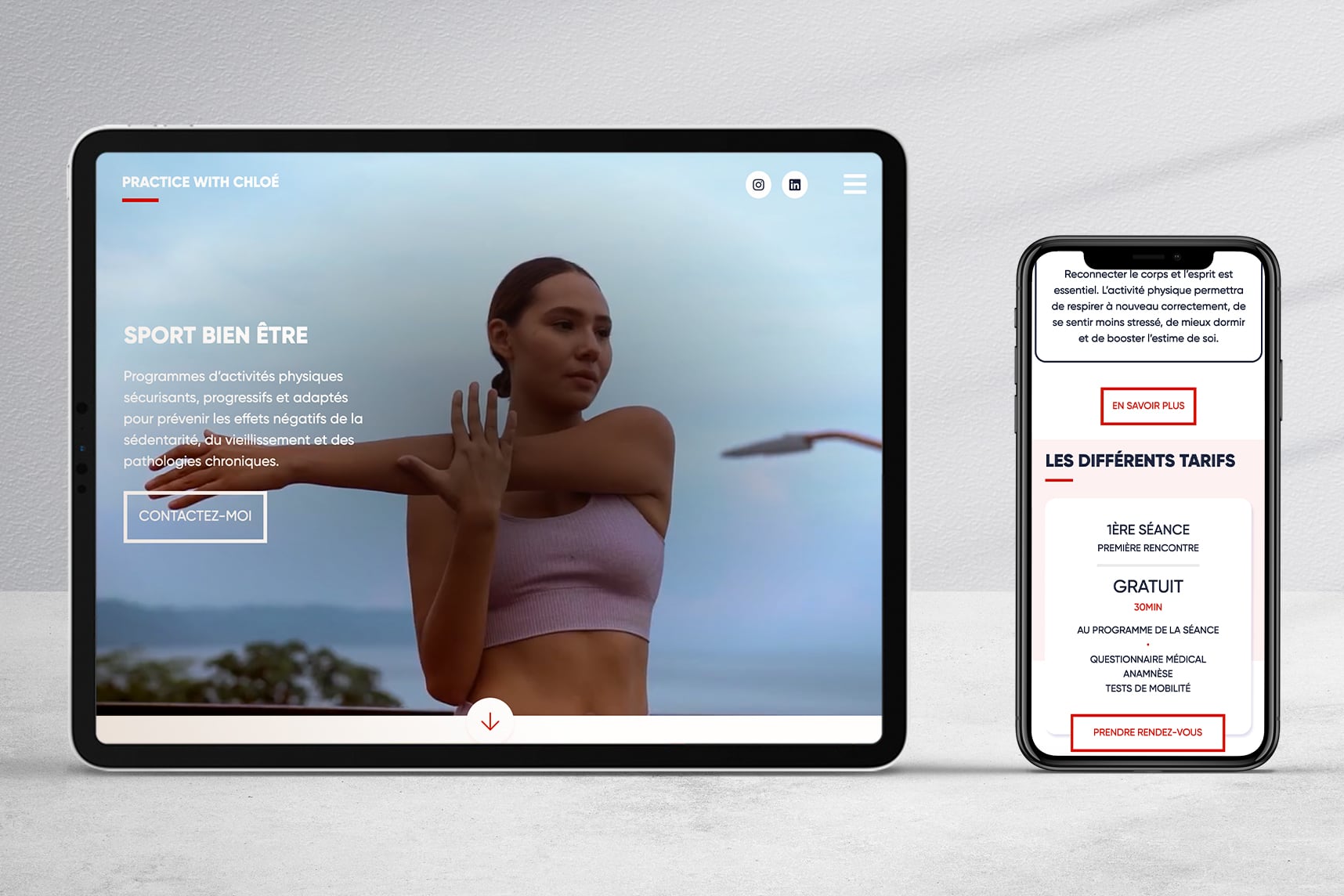 Homepage from practicewithchloe.be